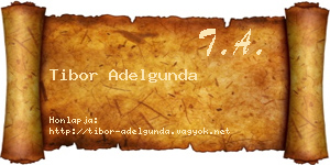 Tibor Adelgunda névjegykártya